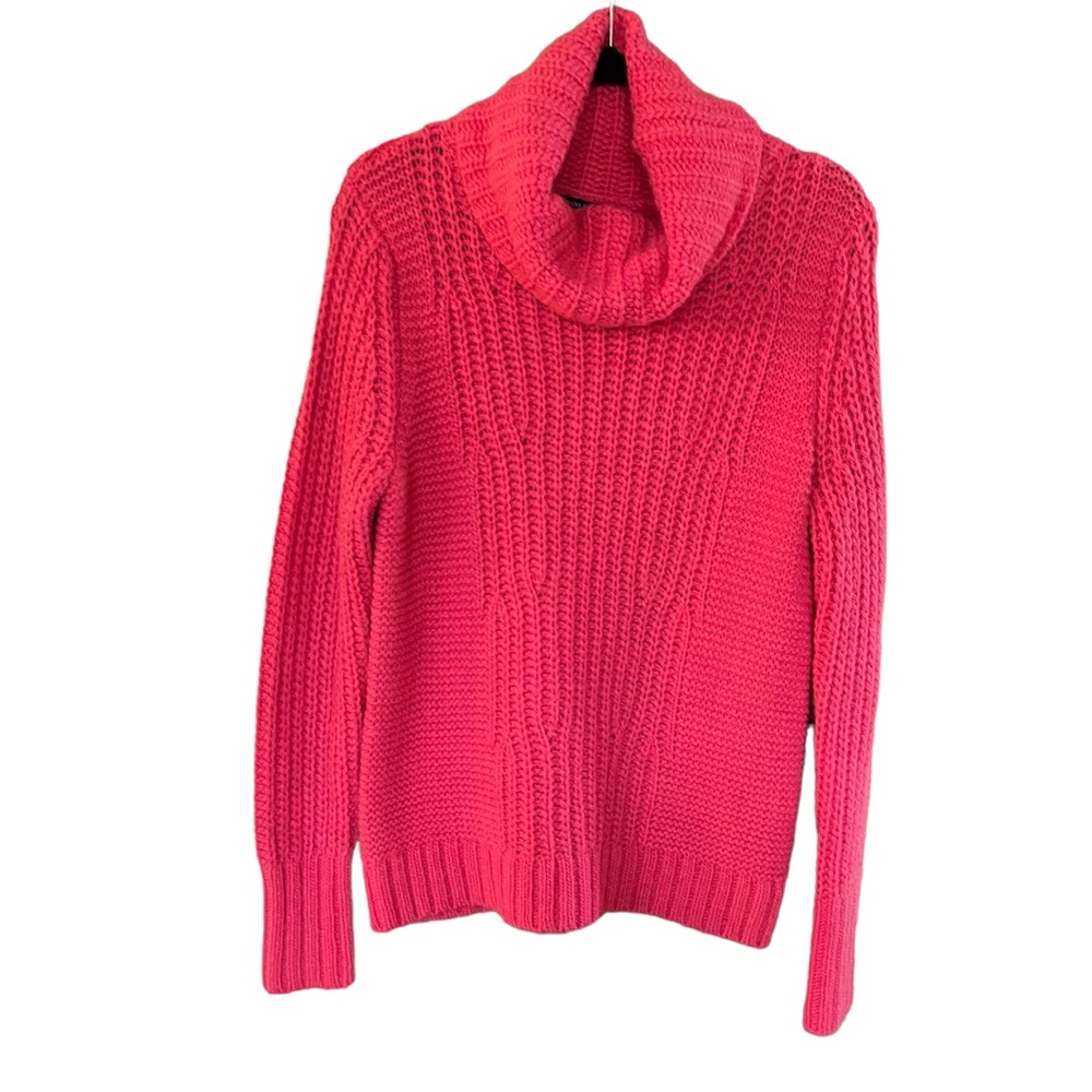 Banana Republic Sweater Italian Merino Wool Alpaca Blend Chunky Turtlene…